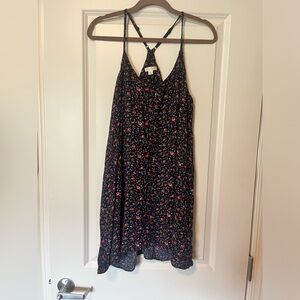 Navy Floral Dress